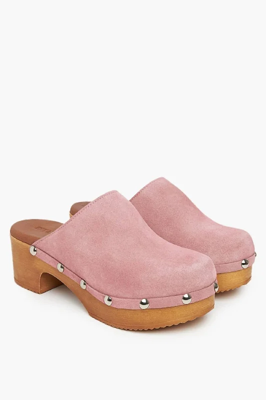 Slippers for light ease -Isabel Clog In Pink