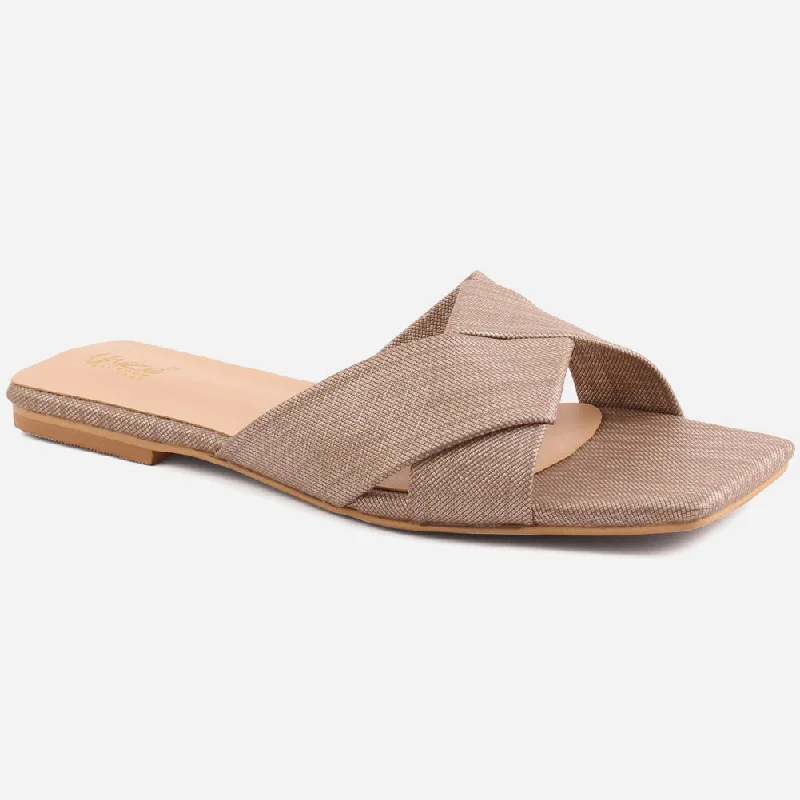 Slippers with bendy midsoles -Women "SELA" Flat Slippers