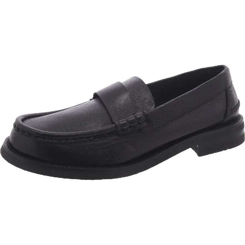 Loafers with seamless sole stitching -Pedro Garcia Womens Leather Flat Loafers