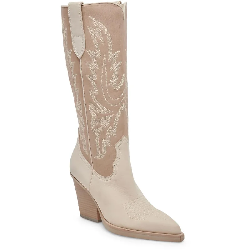 Boots with refined heel profiles -Dolce Vita Womens Blanch Block Heel Cowboy, Western Boots