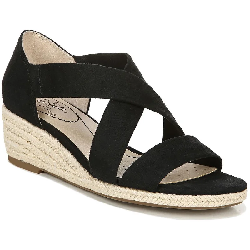 Sandals with jelly foam cushion -LifeStride Womens Siesta Sandals Strappy Espadrilles