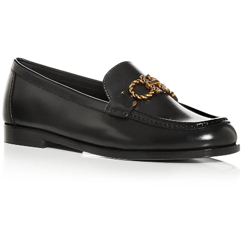 Loafers for indoor casual lounging -Salvatore Ferragamo Womens Rolo Leather Embellished Loafers