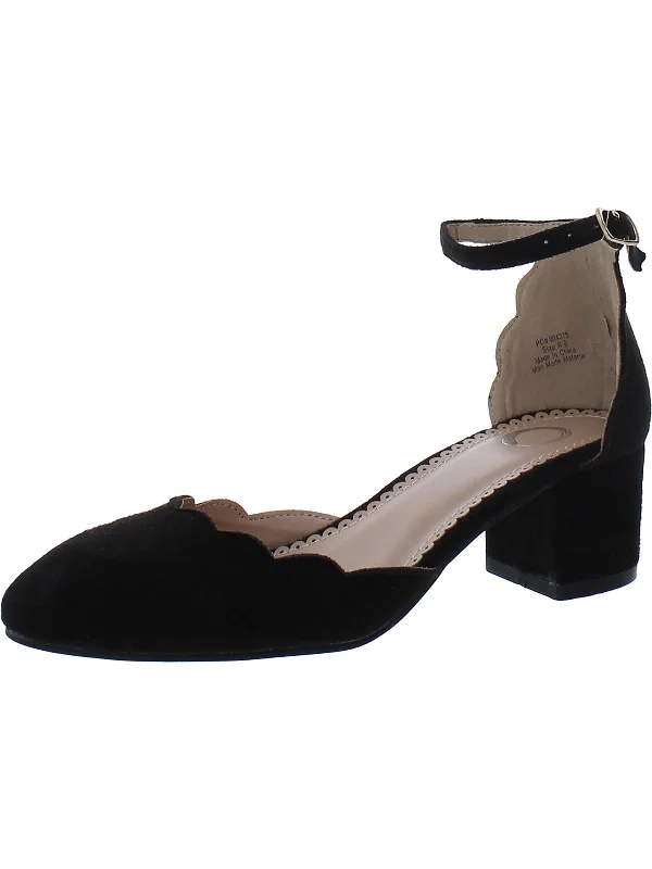 High heels for casual chic -Womens Faux Suede Pumps