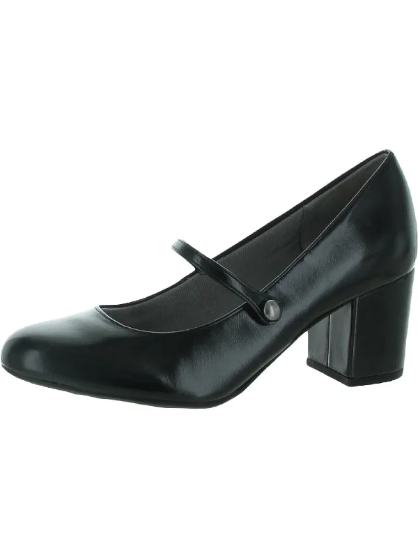 High heels for stylish youth -Parigi Womens Patent Leather Slip On Block Heels