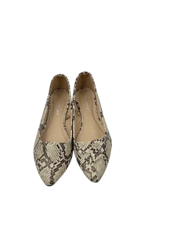 Posh flats for milestone gifts -Shoes Flats By Madden Girl In Snakeskin Print, Size: 8.5