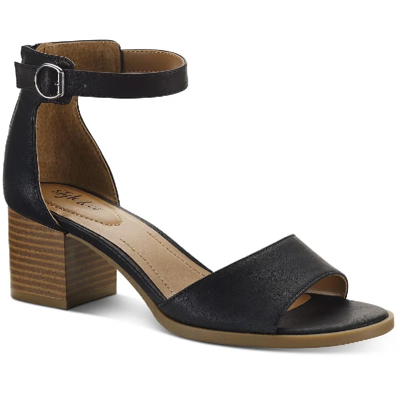 Deal sandals with shore repose -Style & Co. Womens Katerina Ankle Strap Slide On Heel Sandals