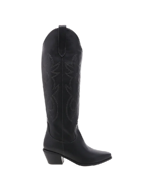 Boots for casual rainy lunches -URSON - BLACK