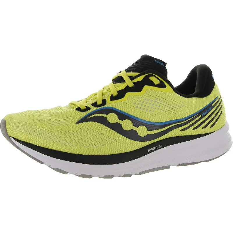 Running shoes with premium cushioning -Saucony Mens Ride 14 Performance Gym Running Shoes