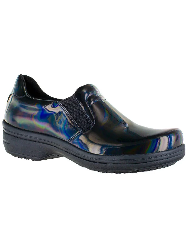 Slippers for regular calm -Bind Womens Patent Leather Slip On Clogs