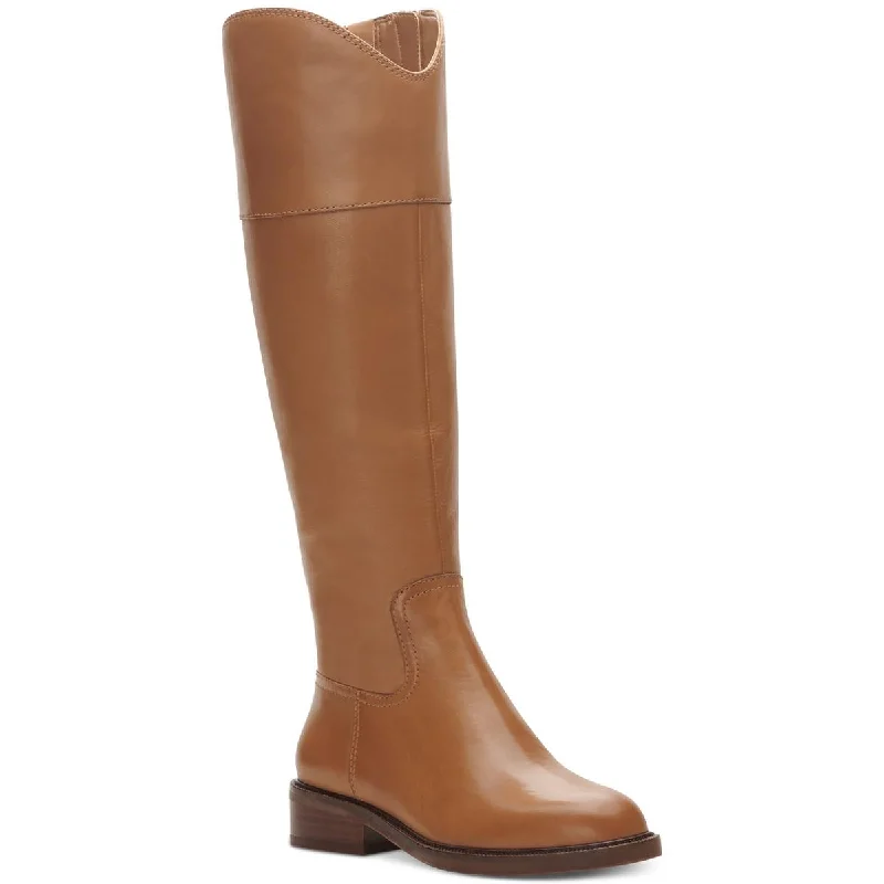 Boots for indoor rainy dinners -Vince Camuto Womens Alfella Leather Tall Knee-High Boots