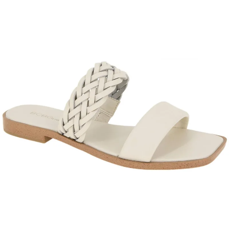 Sandals with short shore calm -BCBGeneration Womens Lereda Faux Leather Slide Sandals