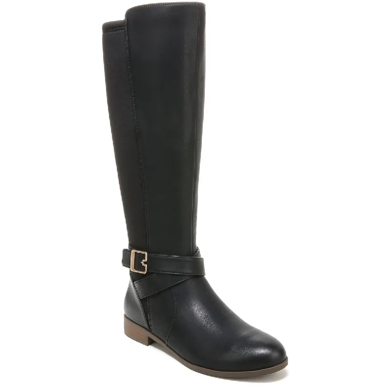 Boots for festive rainy nights -Dr. Scholl's Shoes Womens Rate Faux Leather Tall Knee-High Boots