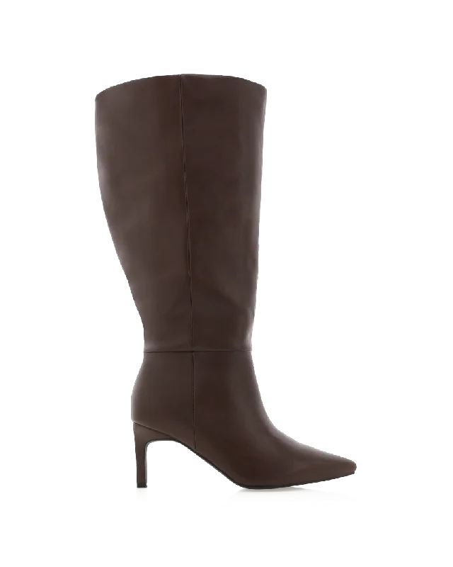 Boots for long dusk outings -HARLEN EXTENDED CURVE - BRUNETTE