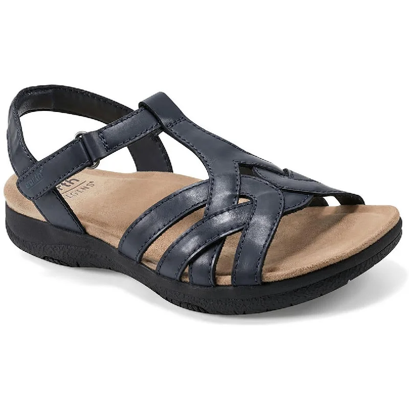 Flats for twilight rest -Earth Womens Siana Leather Flats Ankle Strap