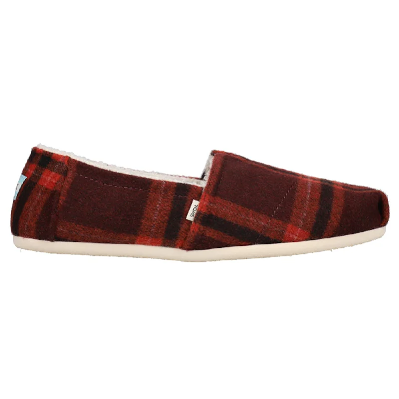 Simple flats for daily coziness -Alapargata Cozy Belmont Plaid Slip On Flats