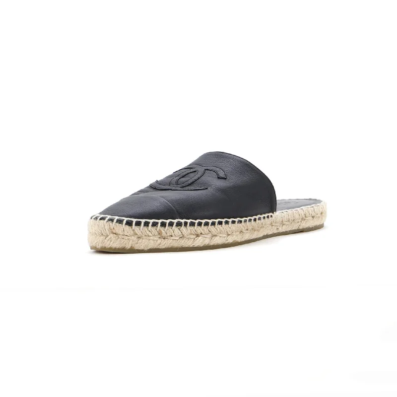 Comfortable slippers for standing -Women's CC Mule Espadrilles Leather