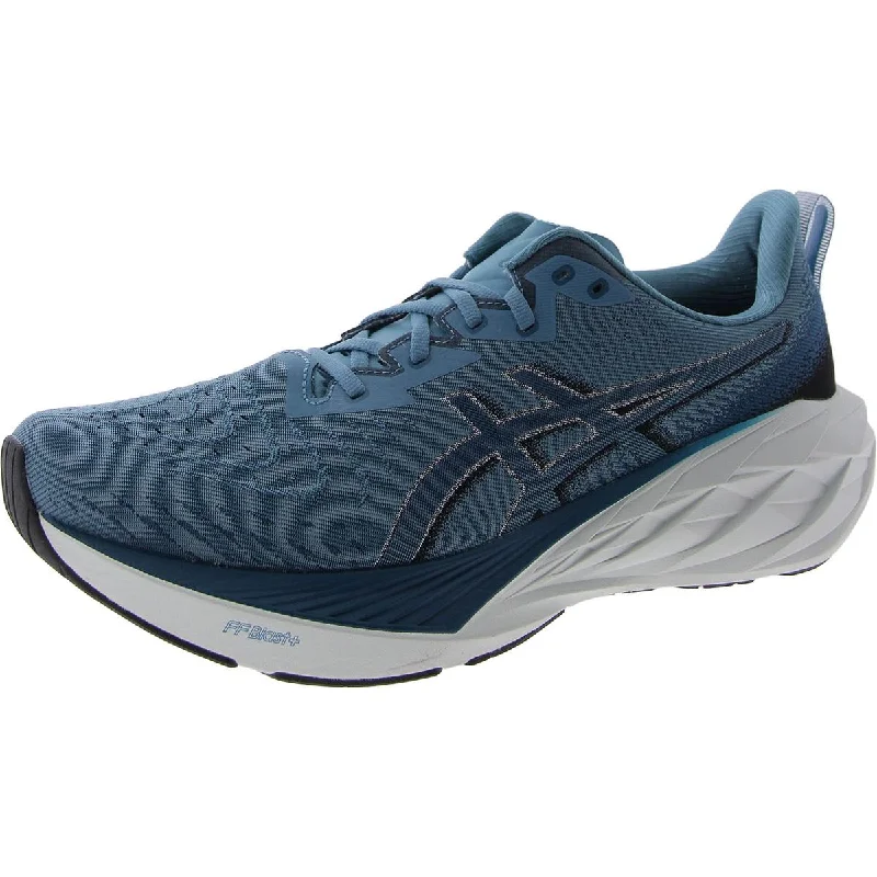 Running shoes with sturdy heels -Asics Mens novablast Lace Up Flat Running & Training Shoes