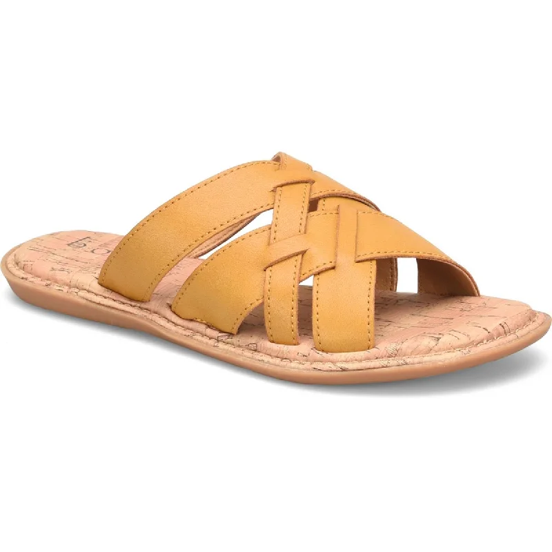 Ageless sandals for cozy vibes -B.O.C. Womens Mona  Strappy Slip On Slide Sandals