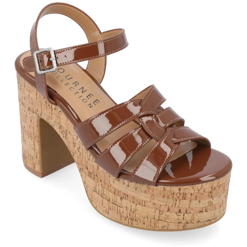 Sandals with eco shore repose -Journee Collection Womens Jania Patent Round Toe Platform Sandals