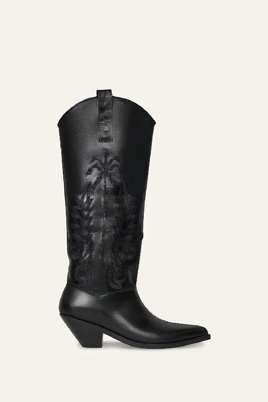 Boots with silky heel linings -Journey To The East Boot