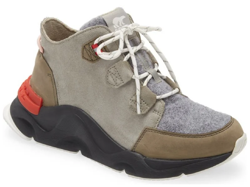 Boots with tough sole traction -Sorel: Kinetic Renegade in Grey Green