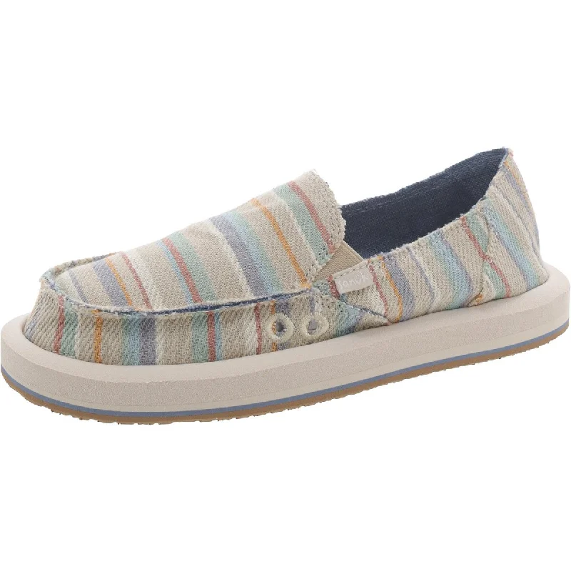 Loafers with firm sole linings -Sanuk Womens Donna St Blanket Striped Slip On Loafers