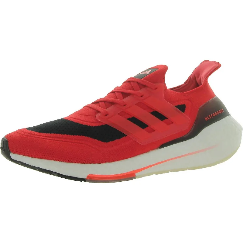 Running shoes with lively prints -Adidas Mens ULTRABOOST 21 Trainer Fitness Running & Training Shoes