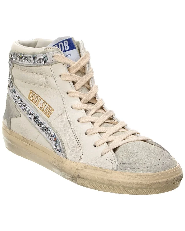 Golden Goose Slide Leather & Suede High-Top Sneaker