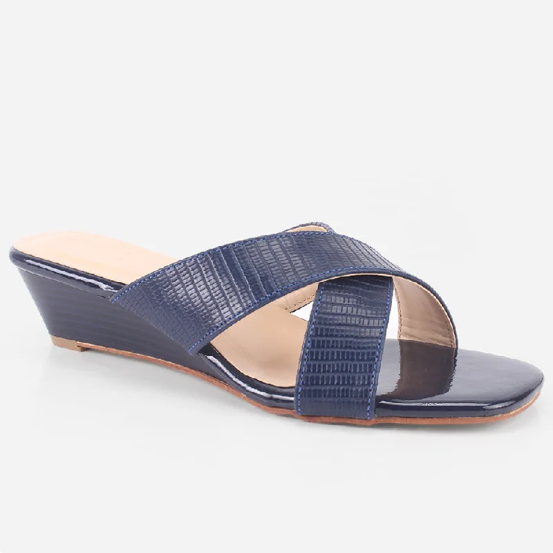 Slippers with stylish finishes -Women's "FEFA" Cross Over Comfy Everyday Slippers