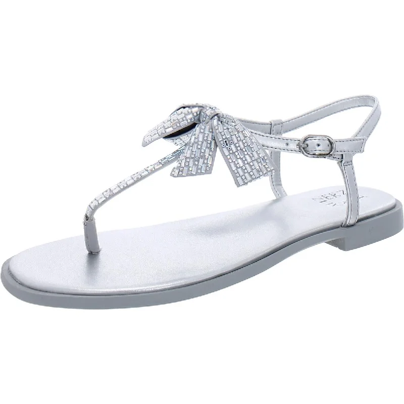 Prime sandals for beach strolls -Naturalizer Womens Florita Embellished Thong Sandals