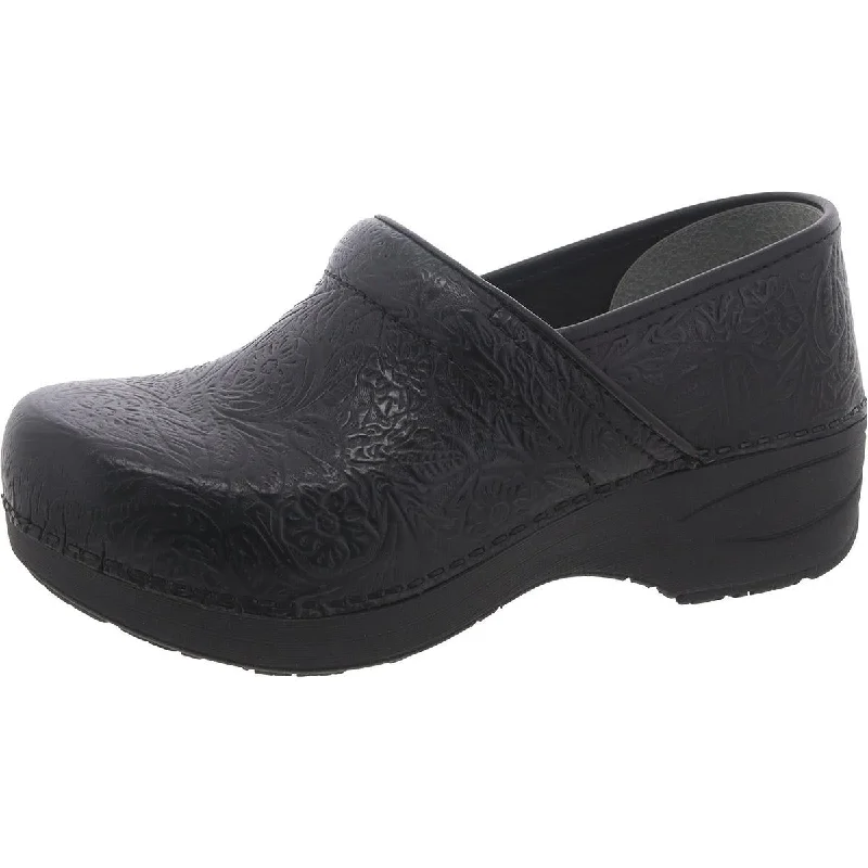 Slippers with cushy midsoles -Womens Leather Slip On Clogs