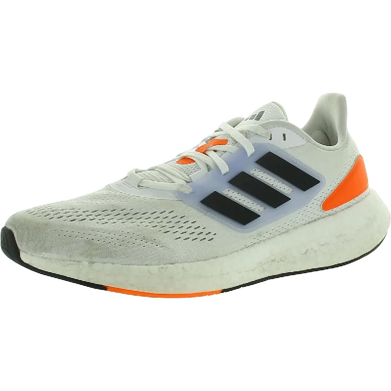 Running shoes for speed training -Adidas Mens Pureboost 22 Fitness Workout Running & Training Shoes