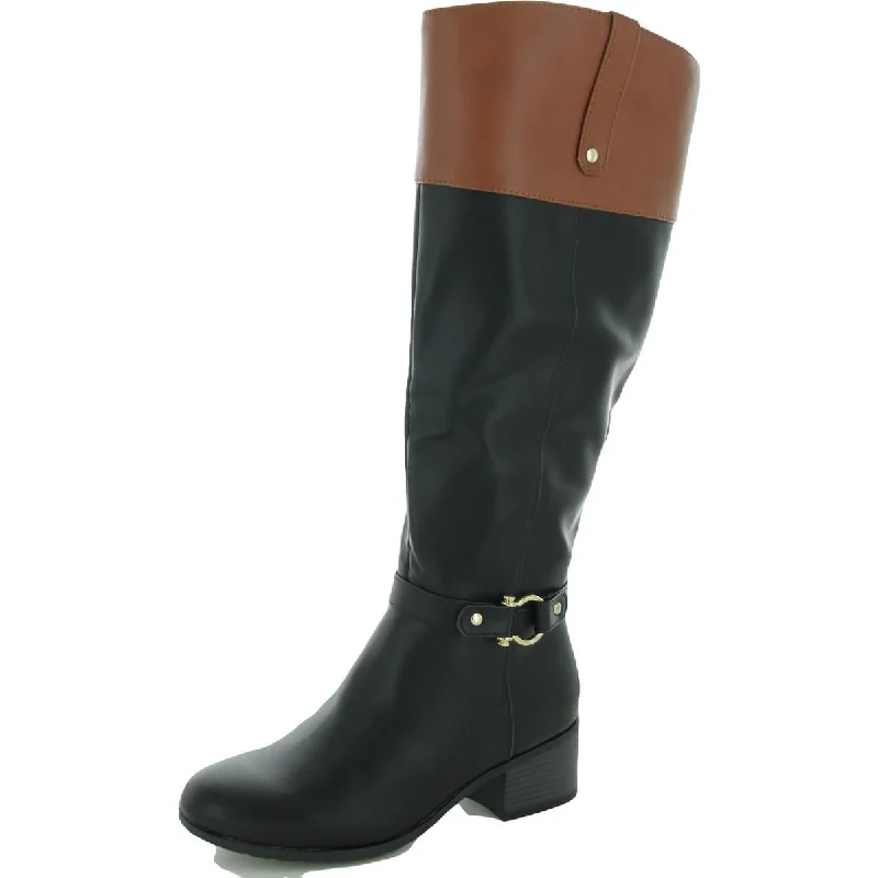 Boots with wispy heel linings -Karen Scott Womens Vickyy Wife Calf Stretch Knee-High Boots