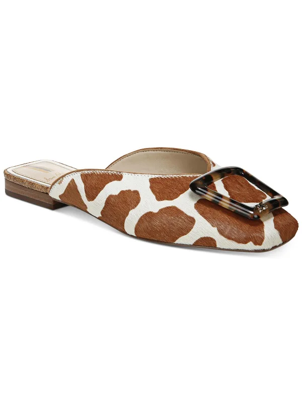 Slippers for elderly comfort -Lavina Womens Leather Mules