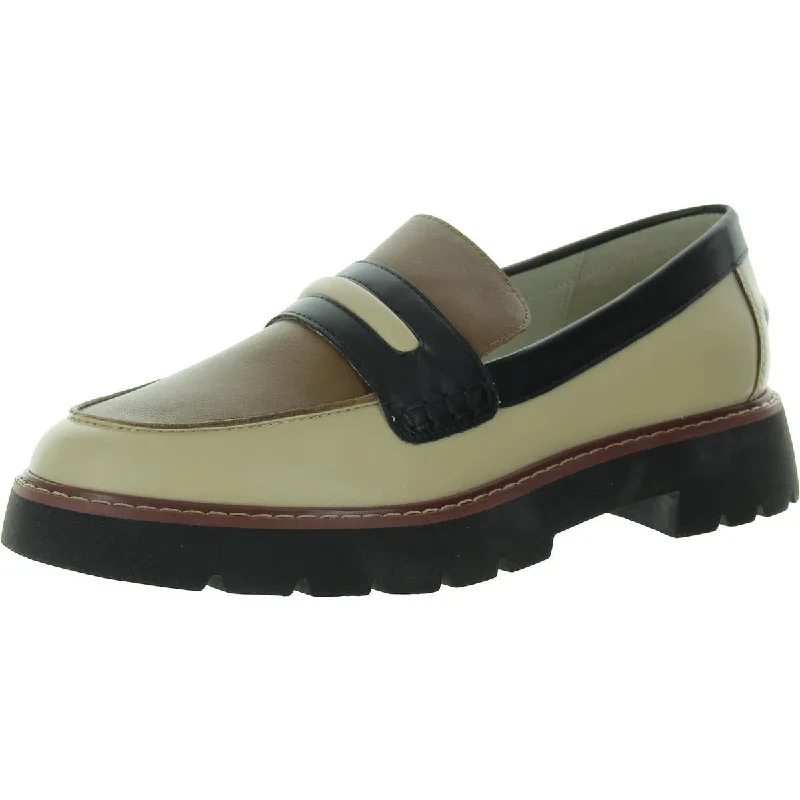 Loafers with thick padded linings -Sanctuary Womens WAVERLY Leather Round toe Loafers