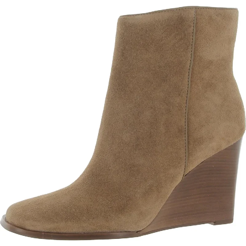 Boots for relaxed rainy meals -Dolce Vita Womens SUSANN Square Toe Wedge Boots