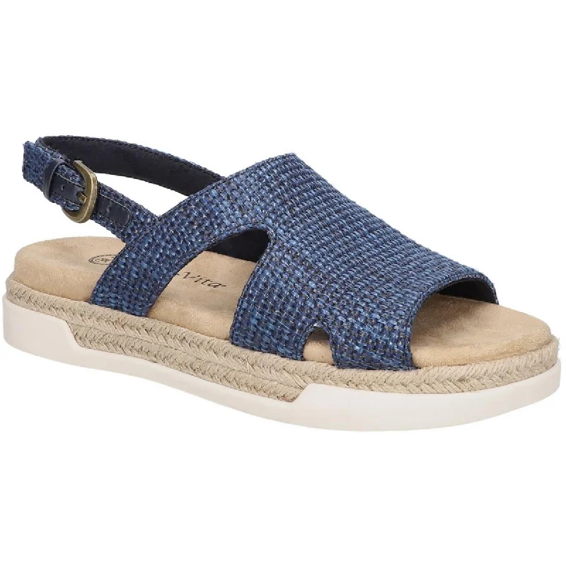 Sandals with dusk shore repose -Bella Vita Womens Kato Woven Buckle Slingback Sandals