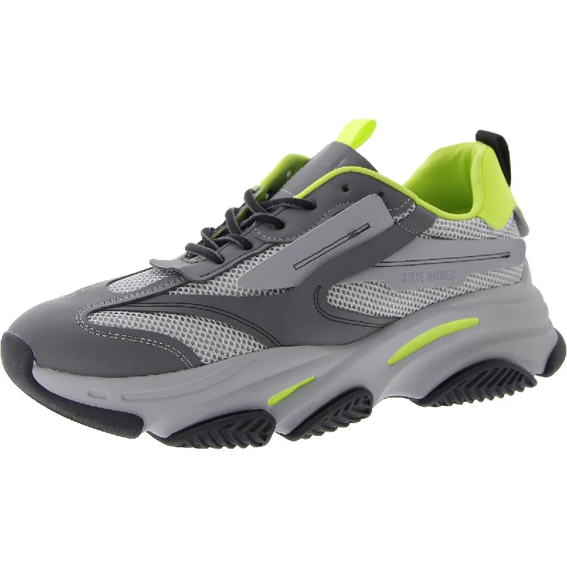 Running shoes with durable outsoles -Steve Madden Mens Possess Chunky Activewear Running & Training Shoes