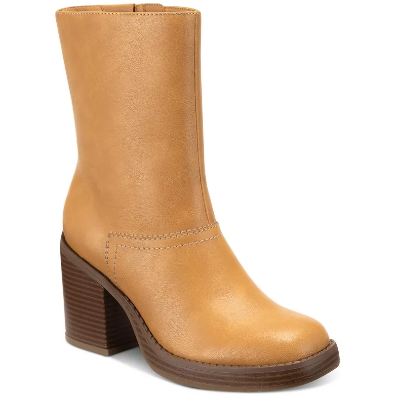 Boots with clean sole accents -Sun + Stone Womens DENVERRP BLOCK HEEL DRESSY Mid-Calf Boots