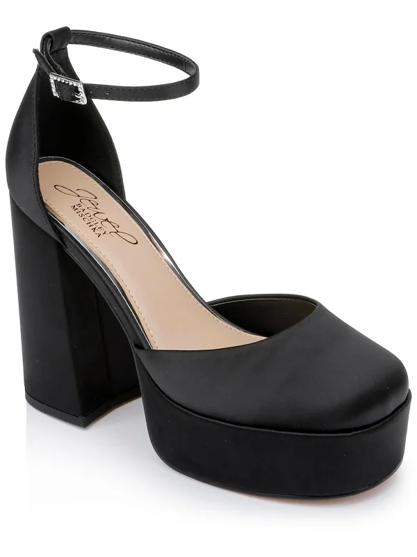 High heels with solid support -GIADA Womens Satin Pumps