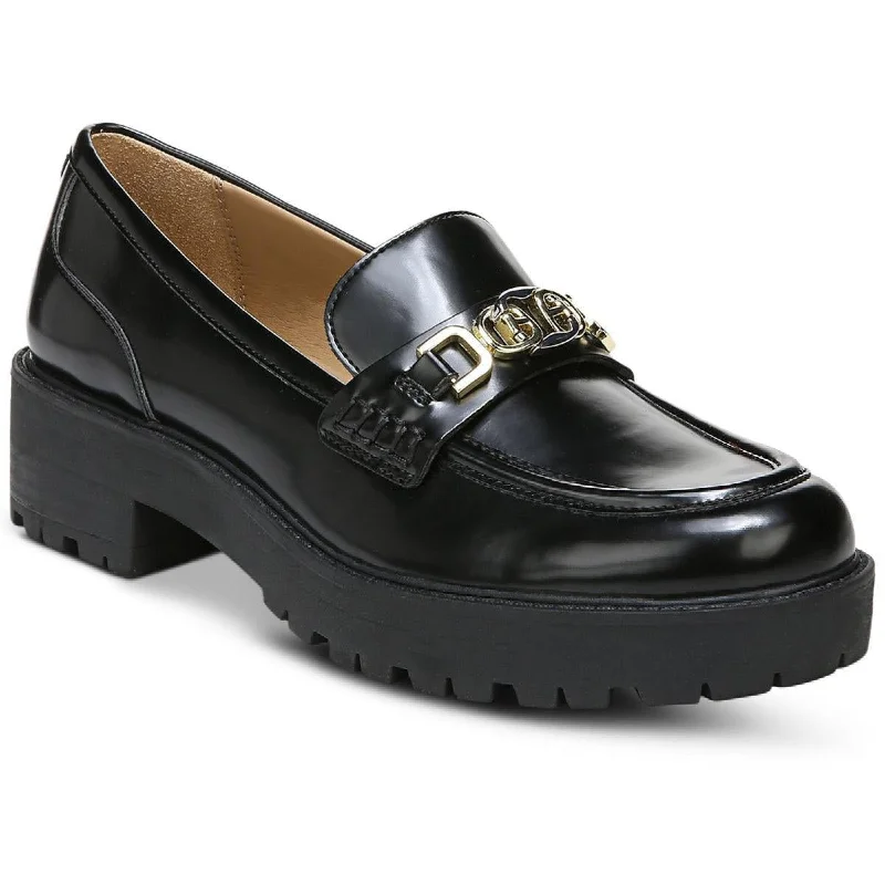 Loafers for indoor dusk suppers -Sam Edelman Womens Teagan Leather Lug Sole Loafers