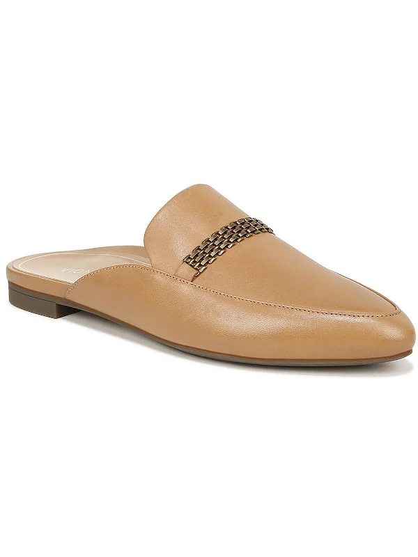 Slippers for cozy afternoons -Starling Womens Leather Almond Toe Mules