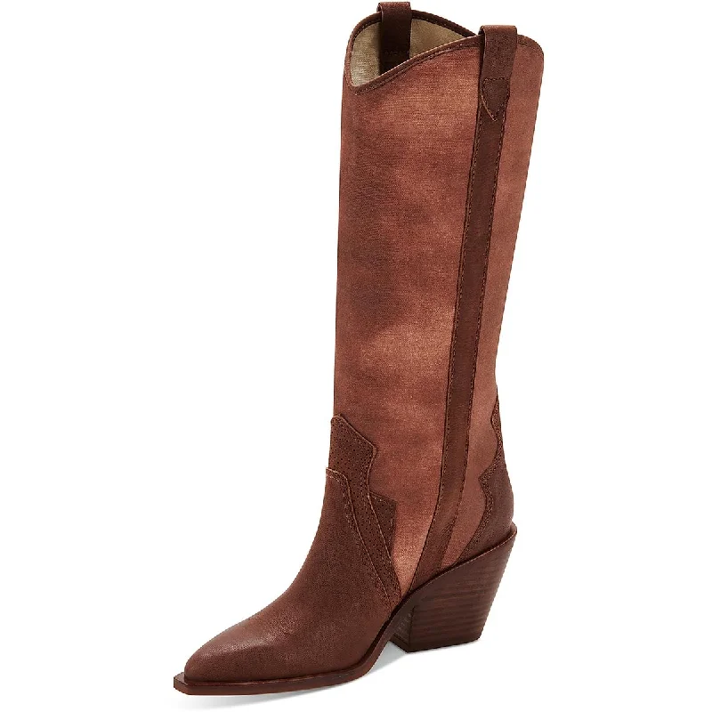 Boots for casual dusk strolls -Dolce Vita Womens Navene Block Heel Cowboy, Western Boots