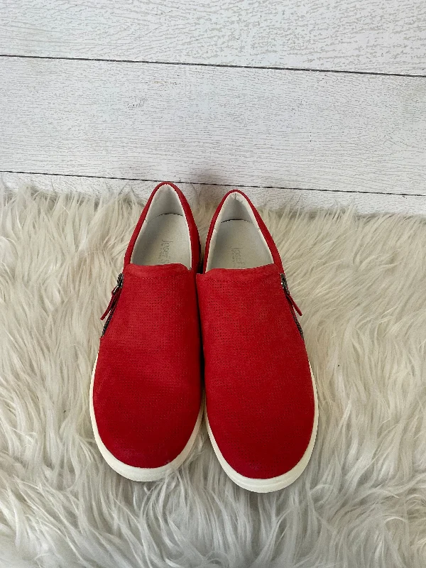 Women’s flats with tassel ends -Shoes Flats By Josef Seibel In Red, Size: 7.5