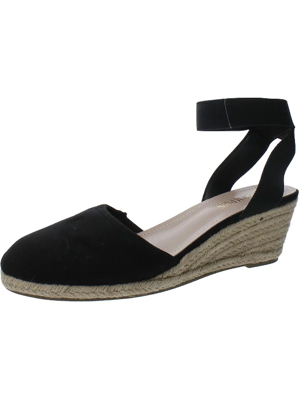 High heels for stylish youth -Amanda Womens Faux Suede Espadrille Wedge Heels