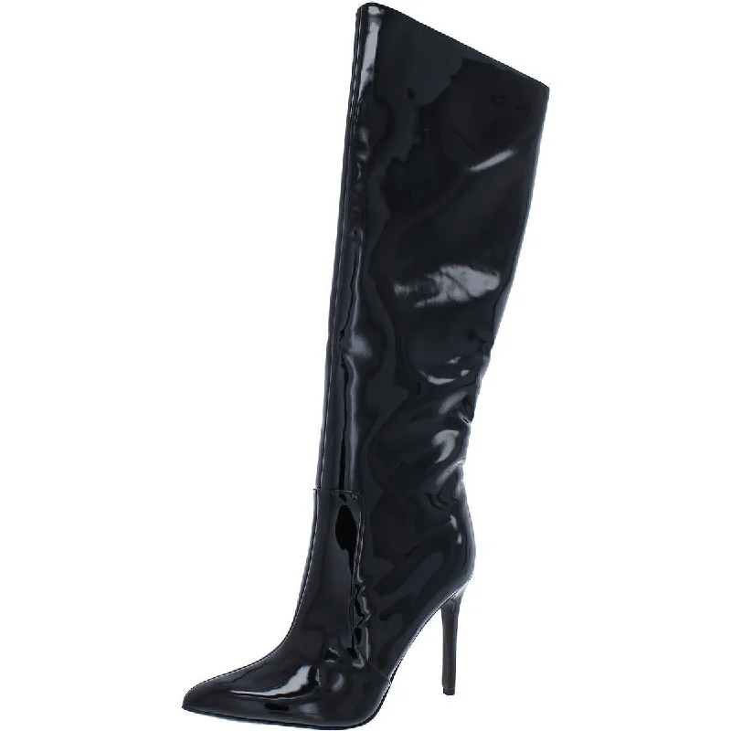 Boots for indoor dusk strolls -Nine West Womens Taler 3 Zipper Pull-on Knee-High Boots