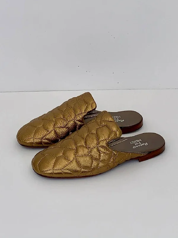 Slippers for lazy mornings -Women's Quilted Mule In Bronze