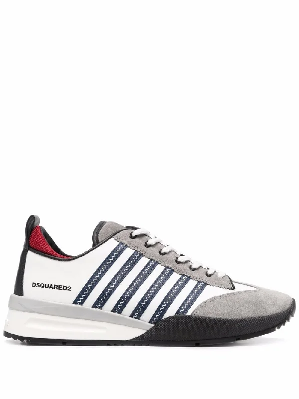 DSQUARED2 Sleek Monochrome Low-Top Sneakers