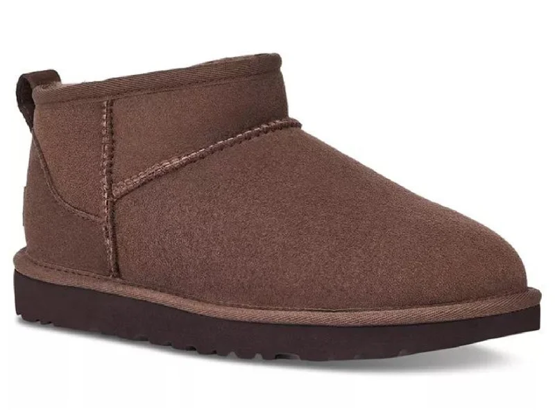 Boots with lasting heel durability -UGG: Classic Ultra Mini in Burnt Cedar