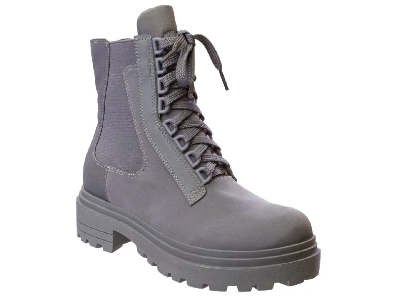 Boots with light airy soles -OTBT: COMMANDER in GREY Combat Boots